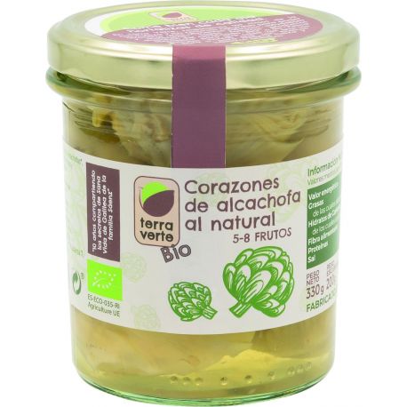 Alcachofa Corazones BIO al natural 355ml-TERRAVERD