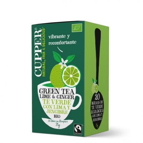 Te Verde + Lima y Jengibre 20 bol BIO CUPPER