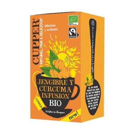 Infusion de Jengibre y Curcuma 20bol BIO CUPPER