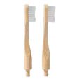 Repuesto ( 2 cabezales) cepillo desmontable NATUR BRUSH