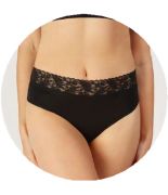 Braga Bikini flujo abundante Talla XS/ Negro FLUX Undies