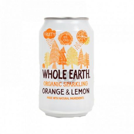 Refresco de Naranja y Lim&oacute;n BIO 330 ml WHOLE EARTH