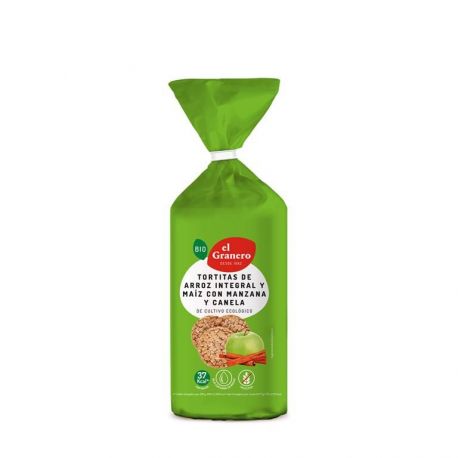 Tortas Arroz+Ma&iacute;z+Manzana+canela 12x127 gr GRANER