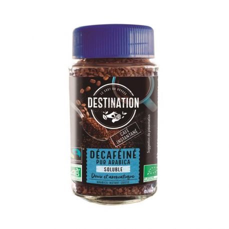 Caf&eacute; Instantane Descafeinado 100gr BIO DESTINATION