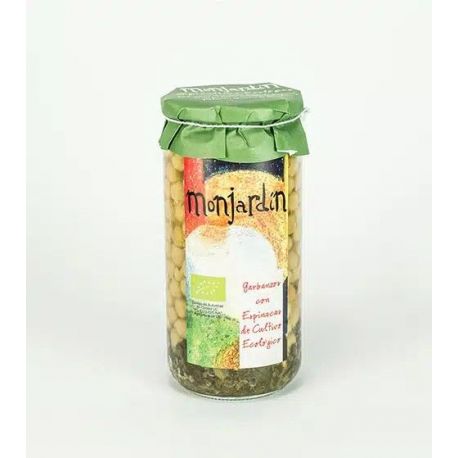 Garbanzos con Espinacas BIO 720 ml - MONJARDIN