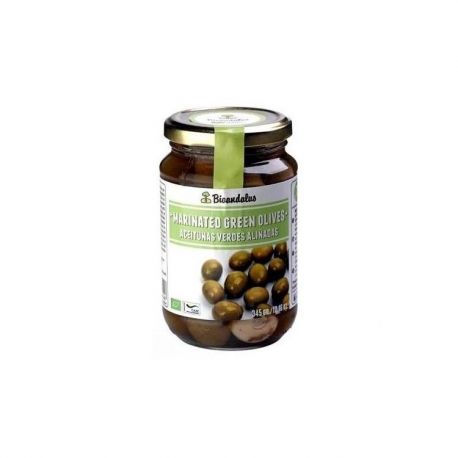Aceitunas Verdes Ali&ntilde;adas 345 gr BIO-BIOANDALUS