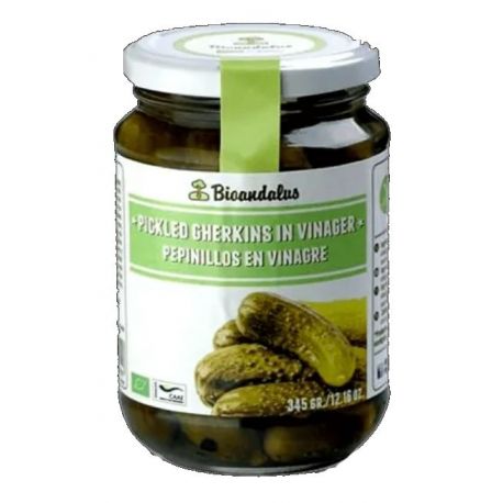 Pepinillos en Vinagre 345 gr BIO - BIOANDALUS