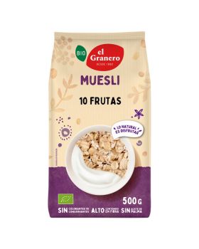 Muesli Frutas 500gr El GRANERO Muesli Frutas 500gr El GRANERO