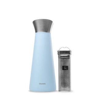 Jarra Isotérmica Inox con filtro AZUL 1 litro QWET