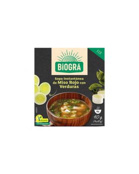 Sopa MISO con Verduras Insta 40 gr BIO- BIOGRA
