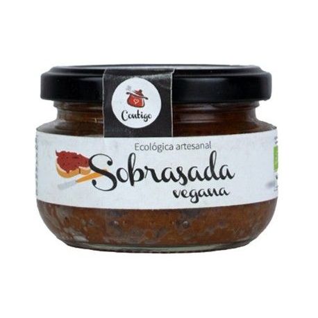 Sobrasada Vegana BOTE CRISTAL 120 gr BIO-CONTIGO