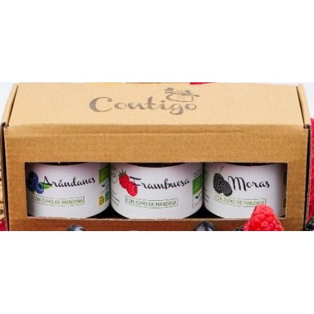 Caja para 3 Mermelada TXIKI 100 GR S/A-BIO-CON