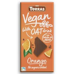 Chocolate VEGANO - B, Avena+Naranja 100 gr-TORRAS