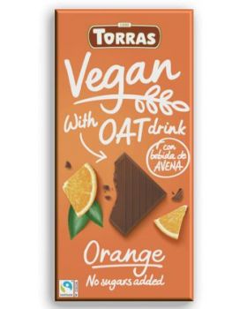 Chocolate VEGANO - B, Avena+Naranja 100 gr-TORRAS