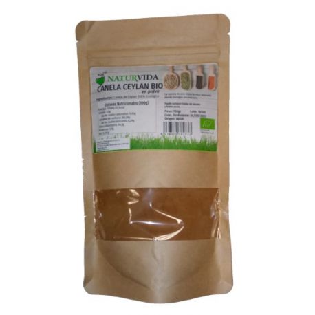 Canela de Ceylan polvo BOLSA Bio 150gr- NATURVIDA