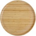 Plato Bandeja 30 cm madera maciza Bambu - PANDOO