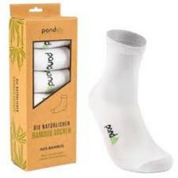 Calcetines LARGO BLANCO N&ordm; 43-46 Bambu-6 U PANDOO