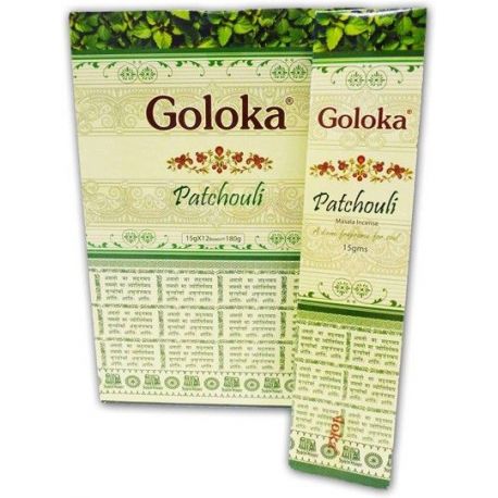 GOLOKA PACHULI Nag champa Incienso 15gr.