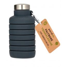 Botella EXTENSIBLE de Silicona NEGRA 750ml PAND